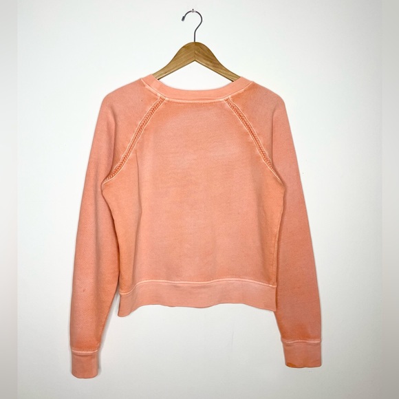 PAIGE peach crew neck sweatshirt top S - Picture 2 of 6